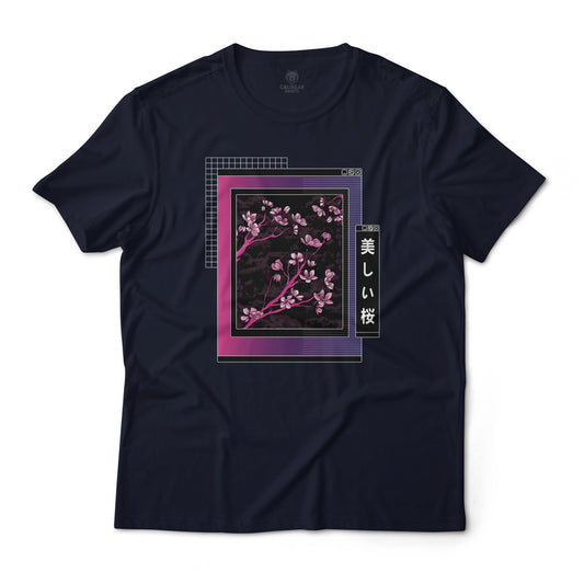Sakura Minimalistic Vaporwave Graphic Tee