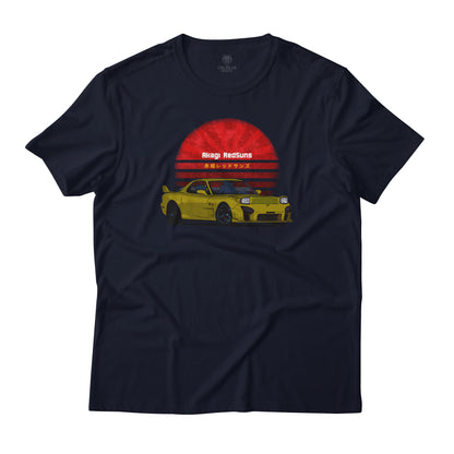 Mazda RX-7 FD3S Initial D Akagi RedSuns Anime JDM Graphic Art T-Shirt