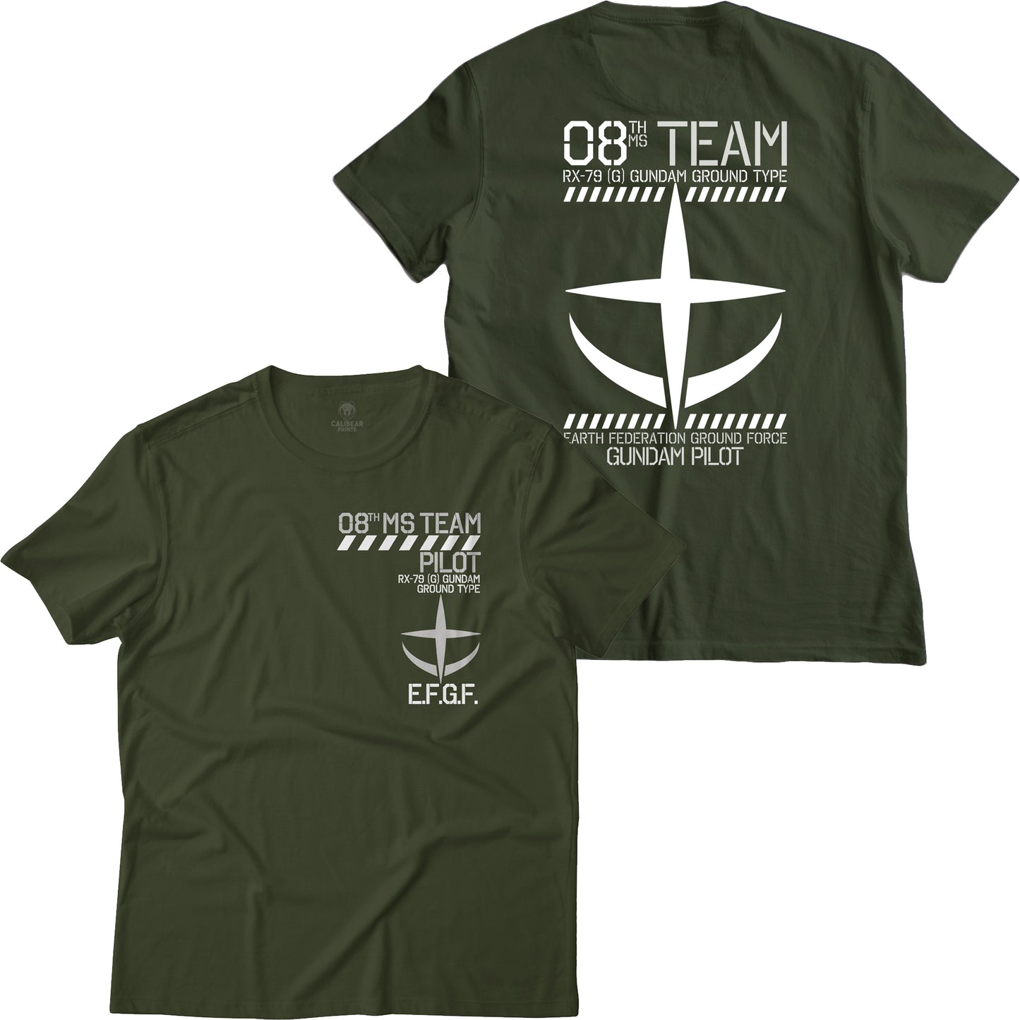 Gundam 08th MS Team RX-79 (G) E-Z8 E.F.G.F. Pilot T-Shirt