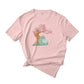 Cute Frog Relaxing Under The Sakura Tree Graphic Tee