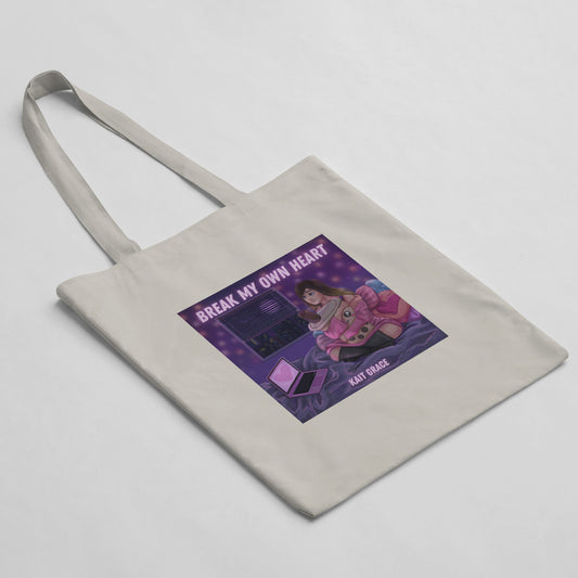 GraciouslyKait "Break My Own Heart" Album Cover Graphic Tote Bag