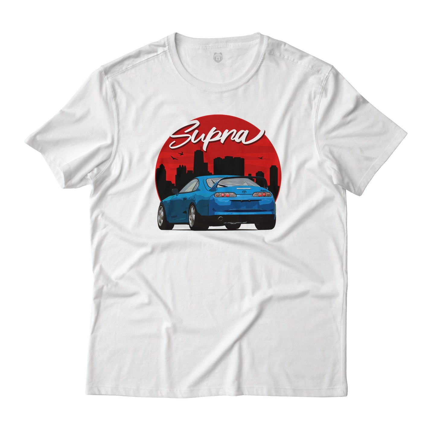 JDM Supra, City Silhouette Aesthetic Style Graphic T-Shirt Lightweight Cotton