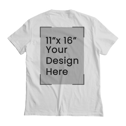 Custom T-Shirt Full Color Image & Text Design Premium Cotton T-Shirt