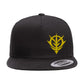 Mobile Suit Gundam Zeon Logo - Flatbill Snapback Hat - Heat Transfer Design